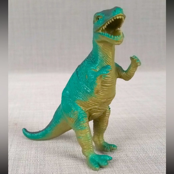 Toys Vtg 5 Dolgen Dinosaur Toy Soft Rubber Allosaurus Tyrannosaurus T